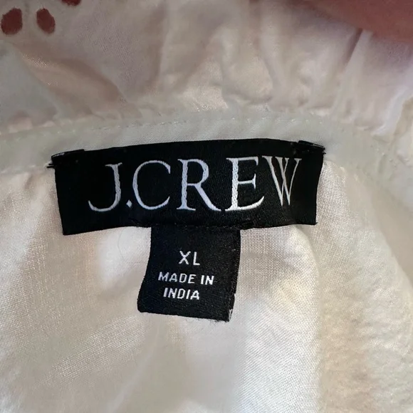 J. Crew White Eyelet Lace Blouse - Picture 10 of 11